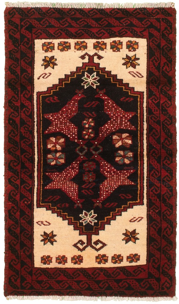 Traditional Vintage Hand-Knotted Carpet 3'2" x 5'10" Wool Area Rug