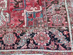 SUPERB Oriental Antique Serapi Heriz Hand knotted full pile 13′ by10′
