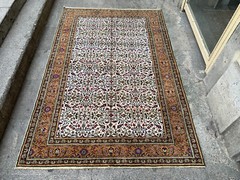 4’10” x 7’5” Handmade Carpet Village Rug Organic Rug Natural Carpet.SKU:K1587