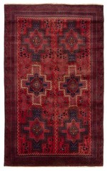 Vintage 4’11” x 8’0″ Traditional Hand Knotted Vegetable Dye Wool Area Rug