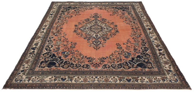 Vintage Hand-Knotted Area Rug 10'6" x 13'6" Traditional Oriental Wool Carpet gallery