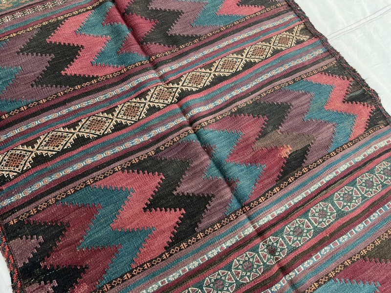 COLLECTORS ITEM 10 X 3.3 ft Antique Maldari Belouch Nomad Full Embroidery Sistan gallery