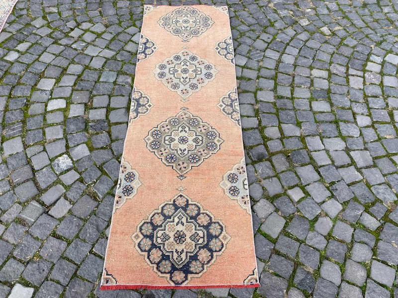 Wool rug, Bohemian rugs, Runner rug, Handmade rug, Turkish rug | 2,2 x 7,1 ft gallery