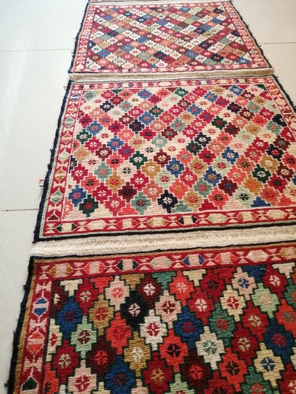 5.1 ft x 1.3 ft Persian Ardabil Handmade Vtg Kilim Wool 4 in 1 Uncut Runner Rug gallery
