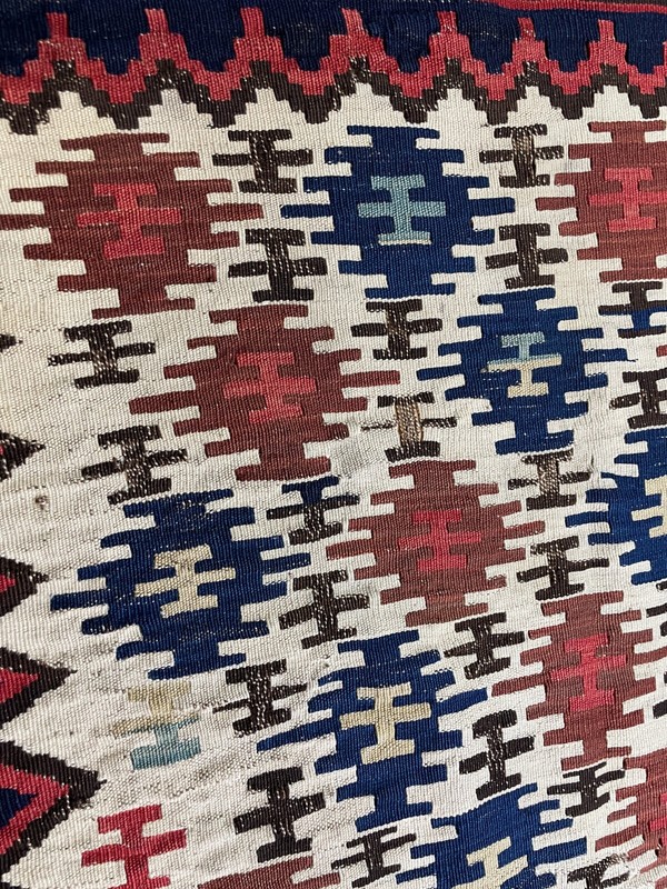 Antique Caucasian Shirvan Kilim, 2'1" x 3'5" C-1880 #16375 gallery