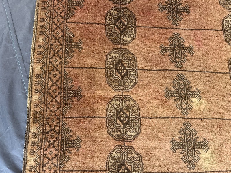 Vintage Afghan Tribal Rug Terracotta Mori Gol Bedroom Living Room 3'4x5'1 gallery