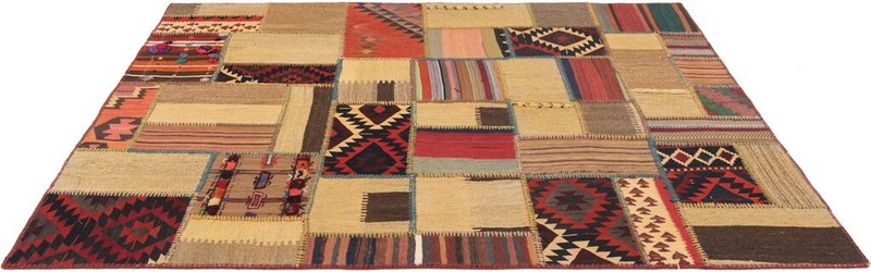 Kilim Patchwork Handwoven 205x157cm - Persian Rug, Rug, Orient, Kilim, Carpet gallery