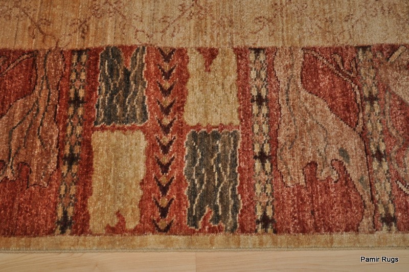 Fine Quality 6' x 9' Chobi rug, beige brick HANDMADE beige cream, background gallery