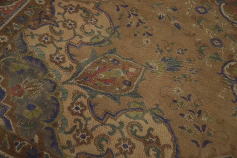 Traditional Wool Hand-knotted Living Room Area Rug Vintage Floral Carpet 10x13 gallery