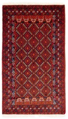 Vintage Hand-Knotted Area Rug 3’1″ x 5’6″ Traditional Wool Carpet