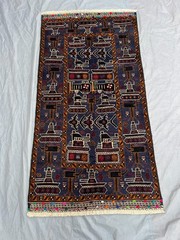 2’10×5’6 ft Vintage Afghan Baluchi War Rug Hand Knotted Wool Tribal Area Carpet
