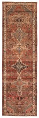 Vintage Hand-knotted Runner Rug 3’7″ x 12’8″ Traditional Oriental Wool Carpet