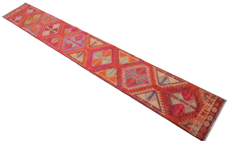 2x13 Runner Rug Hand Made Long Narrow Hallway Rug Low Pile. Actual 1.9 x 12.6 ft gallery