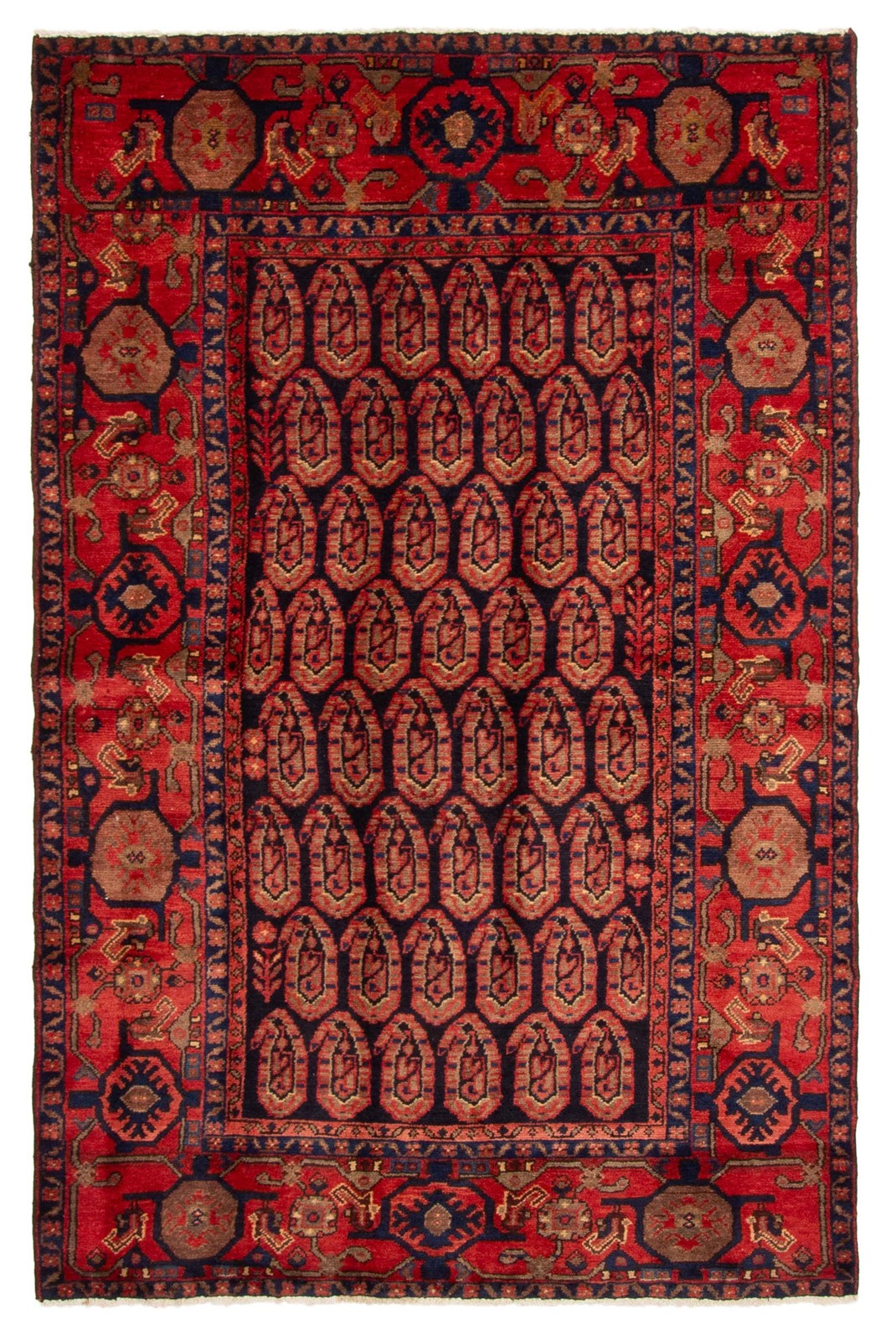 Vintage 4'3" x 6'9" Traditional Hand Knotted Vegetable Dye Wool Area Rug gallery