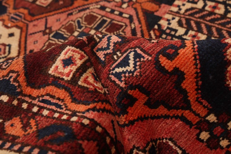 Vintage 4'11" x 6'3" Traditional Hand Knotted Vegetable Dye Wool Area Rug gallery