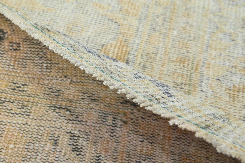 Vintage Turkish Runner Rug 2x8ft Wool Anatolian Handmade Hallway Oushak BEIGE gallery