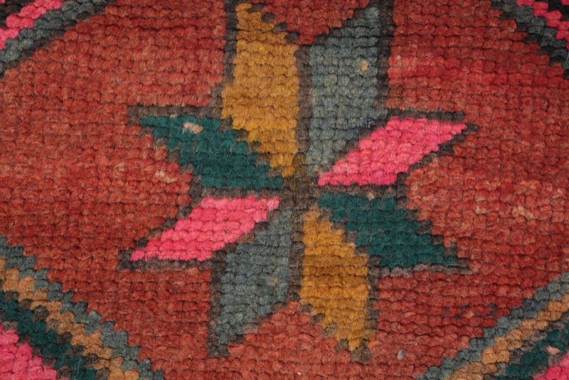 Traditional 13' Runner Rug 4x13 Vintage Handmade Wool Geometric Carpet gallery