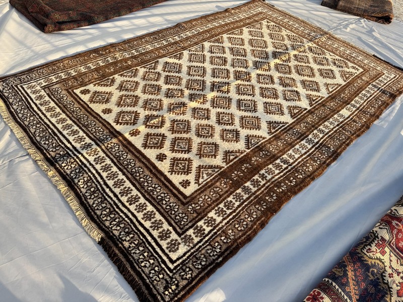 5x7 Ft Tribal Persian Hand Knotted Baluchi Rug Afghan Oriental Geometric Carpet gallery