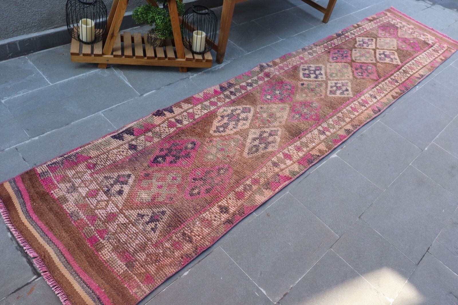 2.4x11.7 ft Runner Rugs, Turkish Rug, Vintage Rug, Wool Rugs, Moroccan Rug gallery