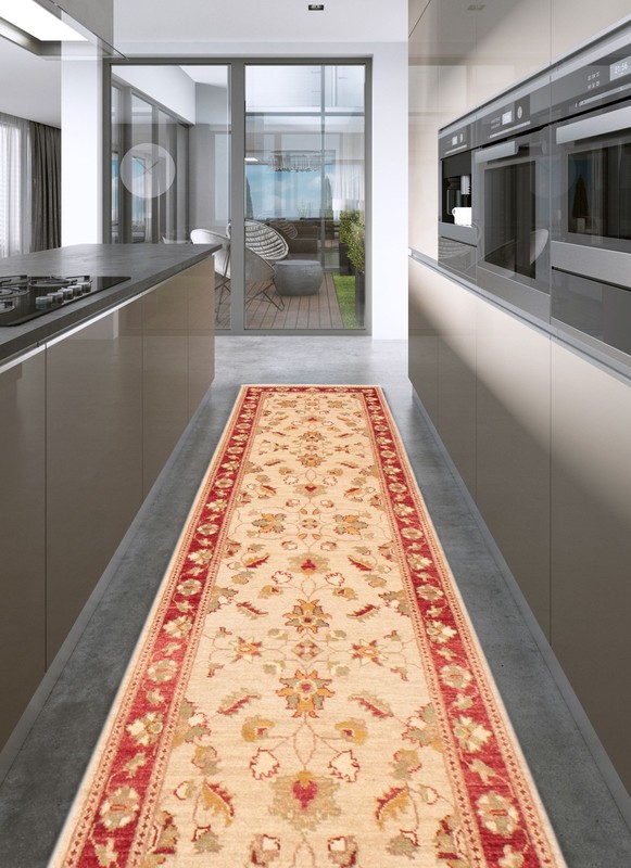 2'6" x 14'9" Vintage Hand-knotted Runner Rug Traditional Oriental Wool Carpet gallery