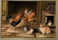 Spectacular Tabrizz Tabloo Pictorial Authentic 1.9 X 2.9Finest Framed Vintage.