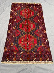 3’10×7’1 ft Vintage Caucasian Tribal Hand Knotted Oriental Runner Rug