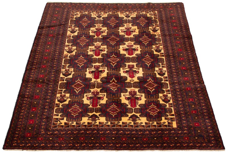Vintage 6'7" x 9'11" Traditional Hand Knotted Vegetable Dye Wool Area Rug gallery