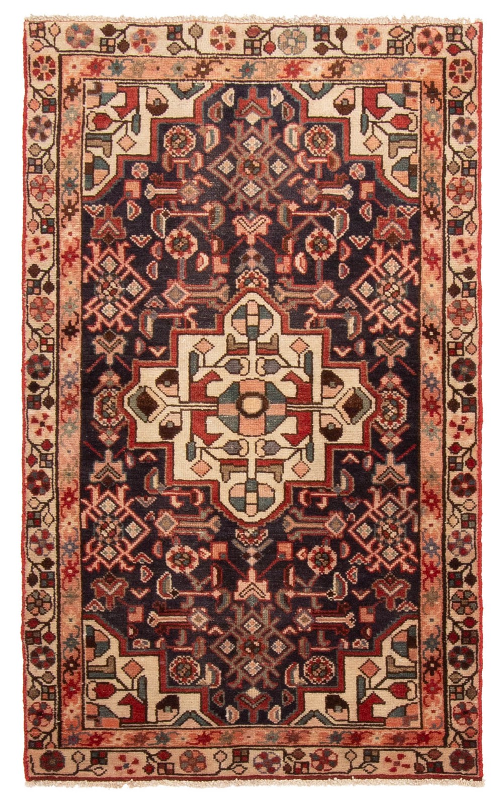 Vintage 2'10" x 4'9" Traditional Hand Knotted Vegetable Dye Wool Area Rug gallery