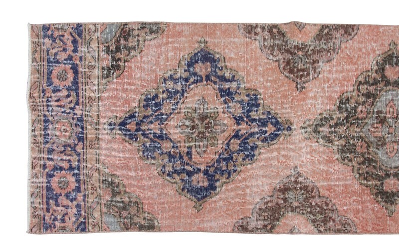 Turkish Runner,Vintage Runner,Oushak Rug,Floor Rug,Runner Rug, 2'6 X 13'11 feet gallery