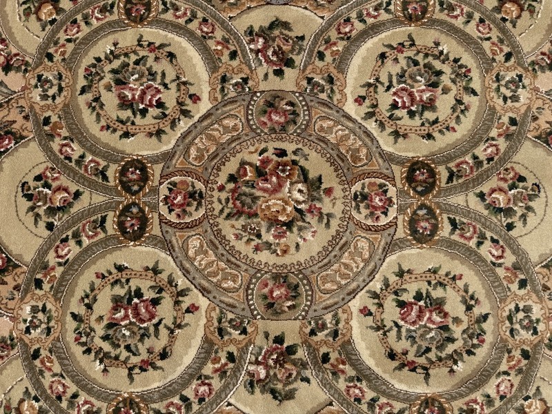 6x9 FINE VINTAGE CHINESE RUG SILK WOOL classical french design handmade oriental gallery