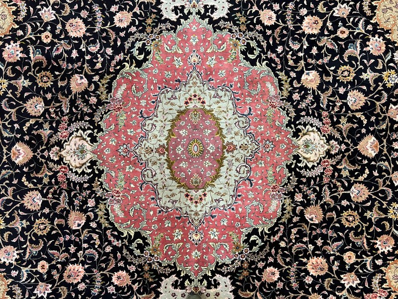 Magnificent Per'sian Ta'briz Rug 11x16 Wool Silk Fine 450 KPSI gallery