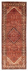 3’7″ x 9’7″ Vintage Hand-knotted Runner Rug Traditional Oriental Wool Carpet