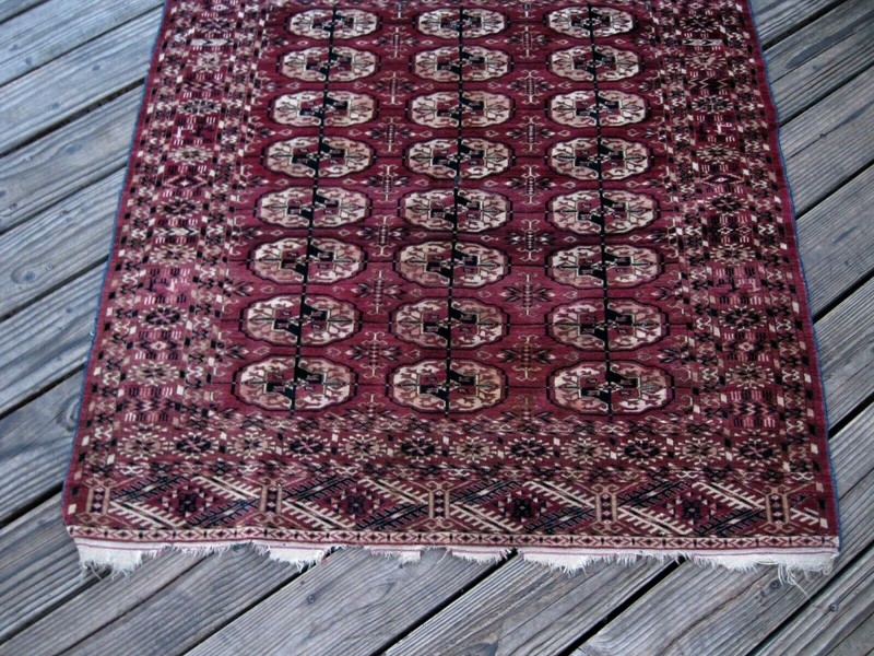 ANTIQUE 1890-1900 BUKHARA RUG AMAZING GREAT COLORS EXCEPTIONAL VERY-VERY FINE gallery
