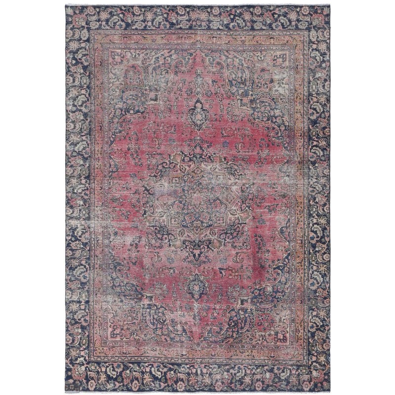 6'10" x 9'8" Sabrina Vintage Hand-Knotted Wool Area Rug gallery