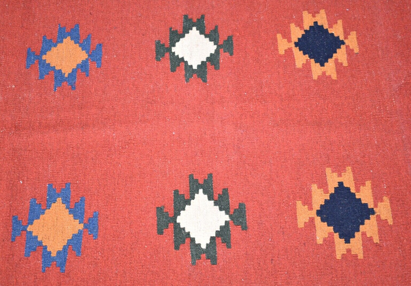 Caucasian Rug 41'' x 56'' Home Decor Rug Fine Quality Rug Flat Woven Wool Rug gallery