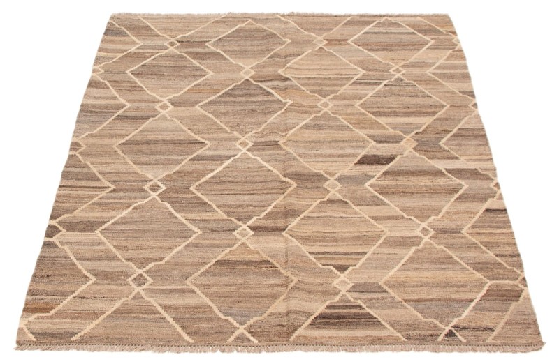 Vintage Hand Woven Area Rug 5'2" x 6'6" Traditional Wool Oriental Carpet gallery