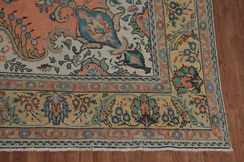 Vintage Handmade Room Size Area Rug 10x13 Traditional Over-Dyed Wool Carpet gallery