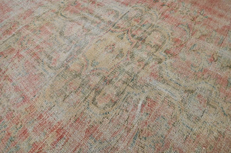 Oushak 6x9,Turkish Rug,vintage,anatolian,PINK,kilim,Bohemian,handmade,wool gallery