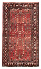 Vintage Hand-Knotted Carpet 4’0″ x 6’9″ Traditional Oriental Wool Area Rug