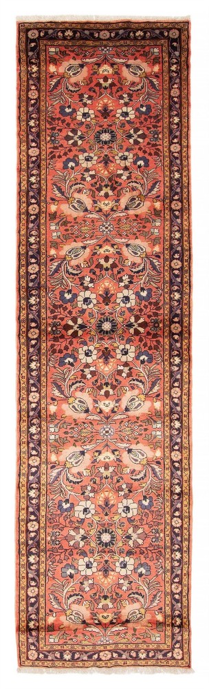 Vintage Hand-knotted Runner Rug 2'7" x 9'4" Traditional Oriental Wool Carpet