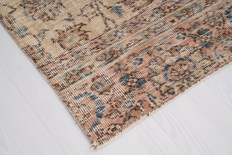 Turkish Vintage Runner Rug 2x9 Handmade Muted Organic Carpet Wool Runner,509 gallery