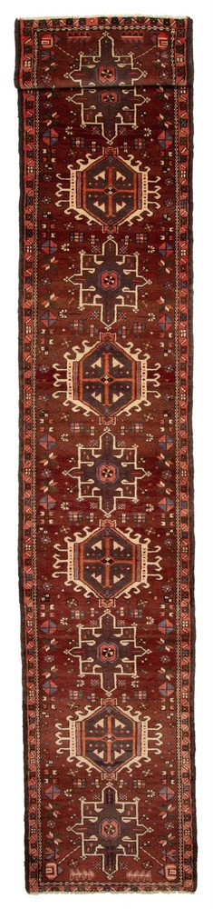 Vintage Hand-knotted Runner Rug 2'4" x 14'1" Traditional Oriental Wool Carpet