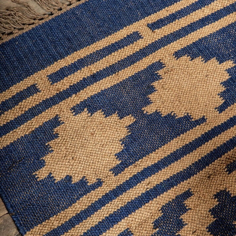 Rectangle Rug Modern Wool Jute Area Hallway Rug Kilim Vintage Accent Rug Runner gallery