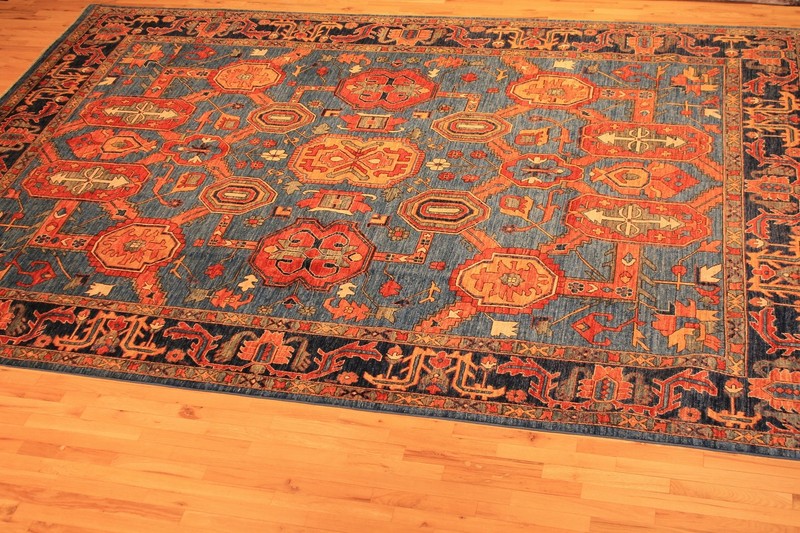 Hand-knotted Rug (Carpet) 8'8X12'1, Choeb Rang mint condition gallery