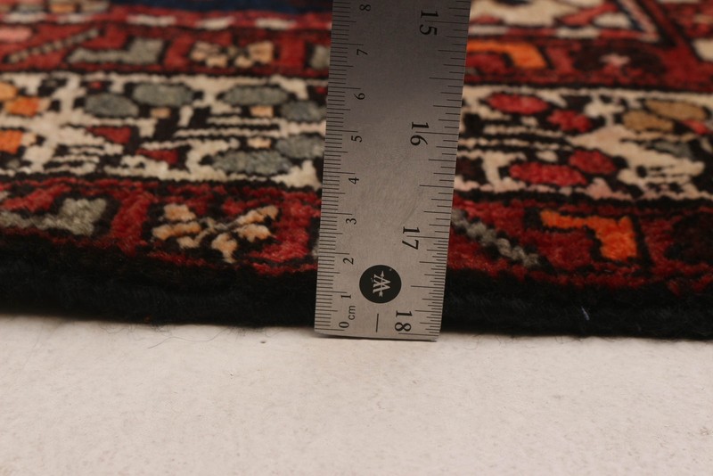 3'8" x 10'7" Vintage Hand-knotted Runner Rug Traditional Oriental Wool Carpet gallery