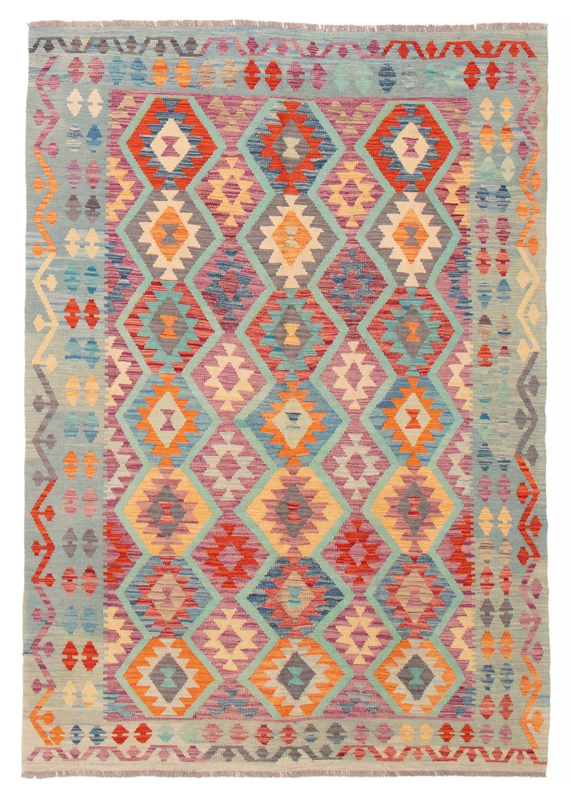 Vintage 5'8" x 7'10" Traditional Wool Hand Woven Oriental Area Rug gallery