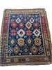 Very Unique ANTIQUE CAUCASIAN Rug 5 X 6 RARE Medallion KAZAK RUG Circa 1870-80 gallery