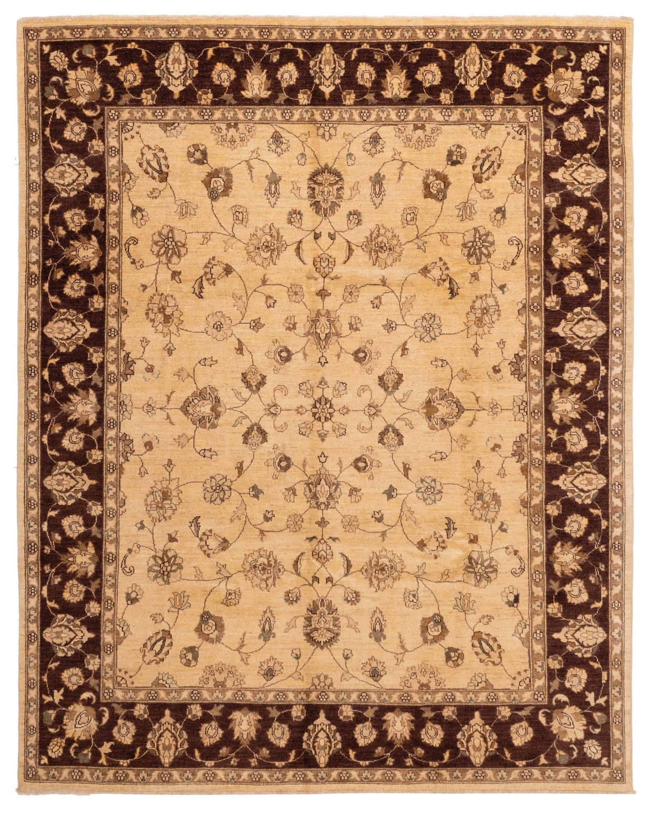 Vintage 8'1" x 9'9" Traditional Hand Knotted Vegetable Dye Wool Area Rug gallery