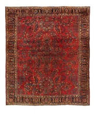 Hand Knotted Antique sarouk 9’8” X 11’2”