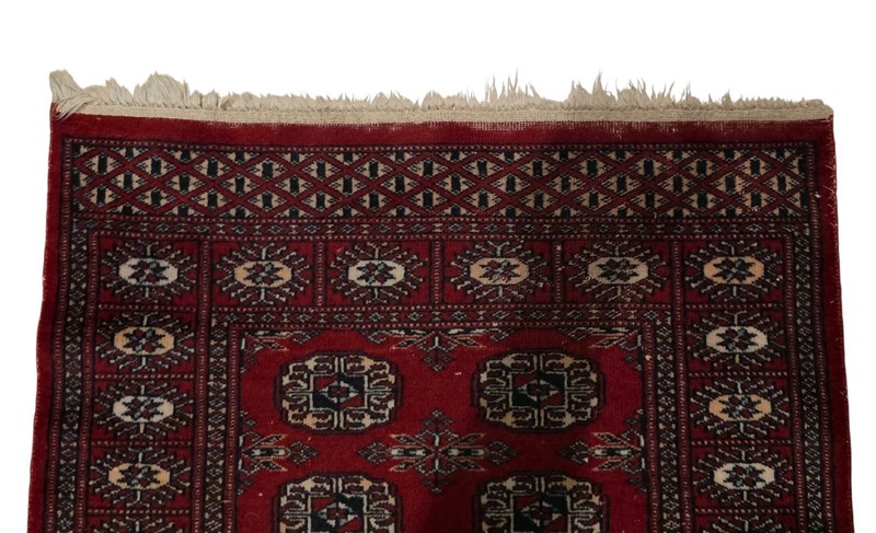Aprx 2.5 X 12 Afgahn Hand Knotted Turkmen Bokhara Rug Antique Runner Wool Carpet gallery